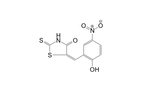 (5E)-5-(2-hydroxy-5-nitrobenzylidene)-2-thioxo-1,3-thiazolidin-4-one