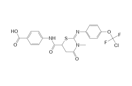 4-({[2-({4-[chloro(difluoro)methoxy]phenyl}imino)-3-methyl-4-oxo-1,3-thiazinan-6-yl]carbonyl}amino)benzoic acid