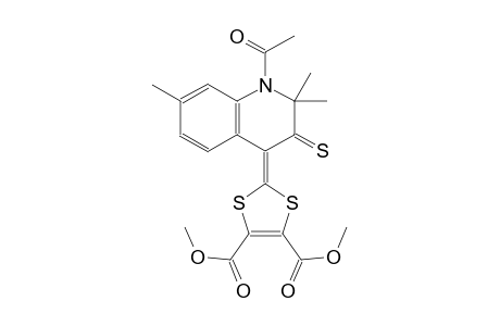 1,3-dithiole-4,5-dicarboxylic acid, 2-(1-acetyl-2,3-dihydro-2,2,7-trimethyl-3-thioxo-4(1H)-quinolinylidene)-, dimethyl ester