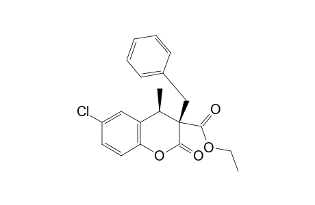 (3R*,4R*)-Ethyl 3-benzyl-6-chloro-4-methyl-2-oxochroman-3-carboxylate