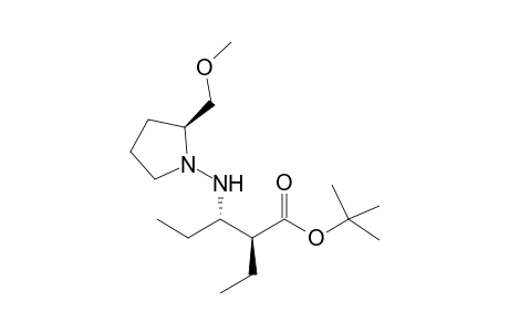 (S,S,S)-tert-Butyl 3-[N-(2-methoxymethyl)pyrrolidin-1-yl]amino-2-ethylpentanoate
