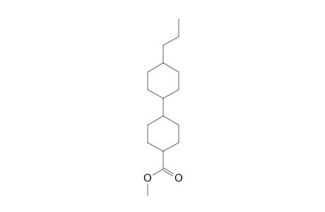 [1,1'-Bicyclohexyl]-4-carboxylic acid, 4'-propyl-, methyl ester