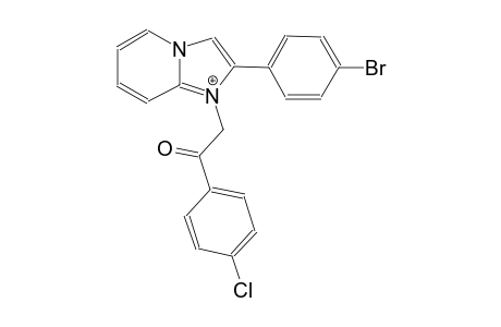 2-(4-bromophenyl)-1-[2-(4-chlorophenyl)-2-oxoethyl]imidazo[1,2-a]pyridin-1-ium