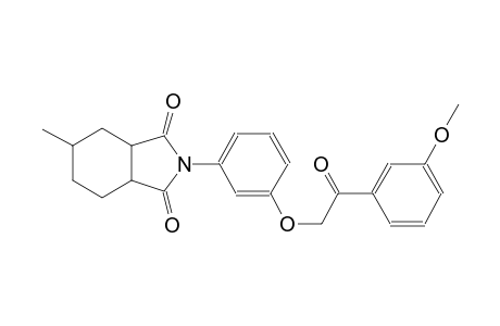 1H-isoindole-1,3(2H)-dione, hexahydro-2-[3-[2-(3-methoxyphenyl)-2-oxoethoxy]phenyl]-5-methyl-