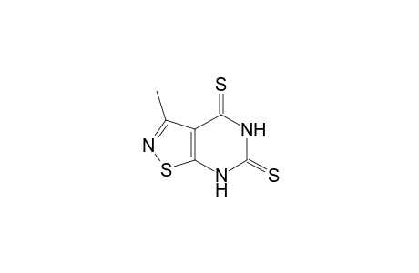 Isothiazolo[5,4-d]pyrimidine-4,6(5H,7H)-dithione, 3-methyl-