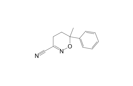 6-Methyl-6-phenyl-5,6-dihydro-4H-1,2-oxazine-3-carbonitrile