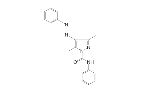 3,5-DIMETHYL-N-(PHENYLAZO)PYRAZOLE-1-CARBOXAMIDE