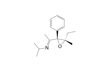 2-Propanamine, N-[1-(3-ethyl-3-methyl-2-phenyloxiranyl)ethylidene]-, cis-