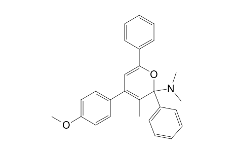 2-Dimethylamino-4-(4-methoxyphenyl)-3-methyl-2,6-diphenyl-2H-pyrane