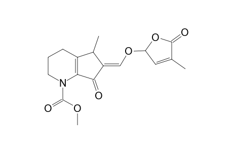 Methyl 5-methyl-6-(4'-methyl-5'-oxo-2',5'-dihydrofuran-2'-yloxy)methylene-7-oxo-2,3,4,5,6,7-hexahydro-1H-cyclopenta[b]pyridine-1-carboxylate