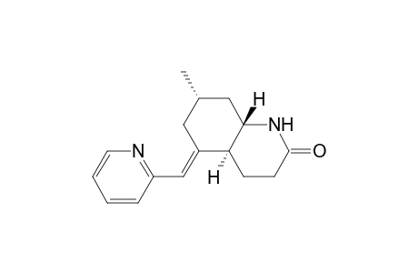 2(1H)-Quinolinone, octahydro-7-methyl-5-(2-pyridinylmethylene)-, (4a.alpha.,5E,7.alpha.,8a.beta.)-(.+-.)-