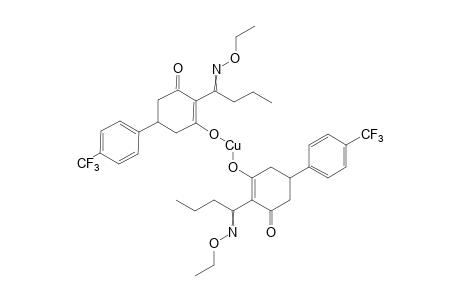 2-Cyclohexen-1-one, 2-[1-(ethoxyimino)butyl]-3-hydroxy-5-[4-(trifluoromethyl)phenyl]-, copper(2+) salt