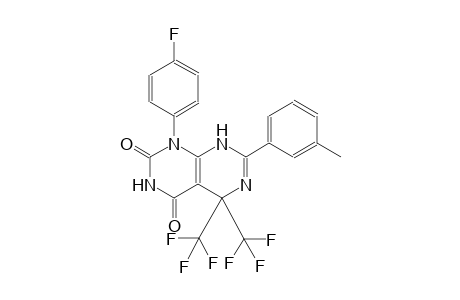 1-(4-fluorophenyl)-7-(3-methylphenyl)-5,5-bis(trifluoromethyl)-5,8-dihydropyrimido[4,5-d]pyrimidine-2,4(1H,3H)-dione