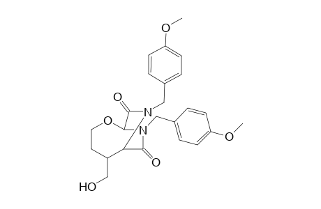 8,10-Bis(p-methoxybenzyl)-8,10-diaza-5-(hydroxymethyl)-2'-oxabicyclo[4.2.2]decane-7,9-dione