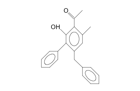 4-Benzyl-2-hydroxy-6-methyl-3-phenyl-acetophenone