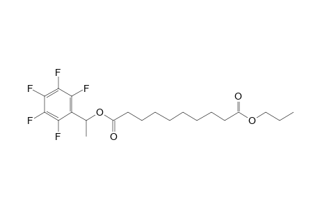 Sebacic acid, 1-(pentafluorophenyl)ethyl propyl ester