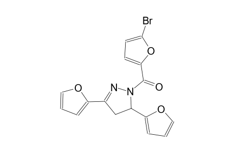1H-pyrazole, 1-[(5-bromo-2-furanyl)carbonyl]-3,5-di(2-furanyl)-4,5-dihydro-