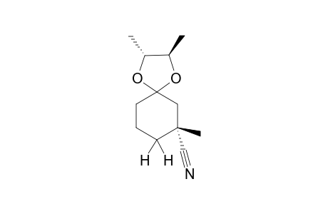 (2R,3R)-spiro[2,3-dimethyl-1,4-dioxolane-5,1'-3'-cyanocyclohexane]