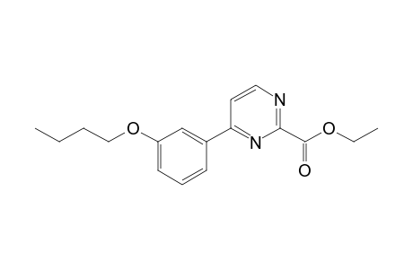 Pyrimidine-2-carboxylic acid, 5-butoxyphenyl-, ethyl ester