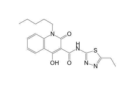 N-(5-ethyl-1,3,4-thiadiazol-2-yl)-4-hydroxy-2-oxo-1-pentyl-1,2-dihydro-3-quinolinecarboxamide