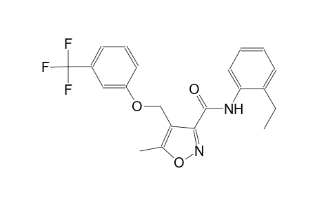 N-(2-ethylphenyl)-5-methyl-4-{[3-(trifluoromethyl)phenoxy]methyl}-3-isoxazolecarboxamide