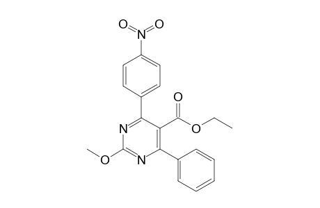 Ethyl 2-methoxy-4-(4-nitrophenyl)-6-phenylpyrimidine-5-carboxylate