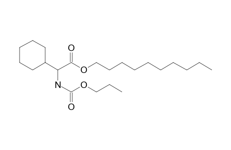 Glycine, 2-cyclohexyl-N-propoxycarbonyl-, decyl ester