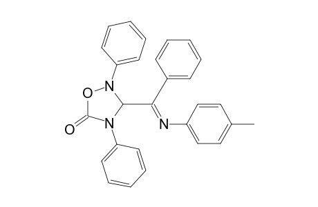 1,2,4-Oxadiazolidin-5-one, 3-[[(4-methylphenyl)imino]phenylmethyl]-2,4-diphenyl-