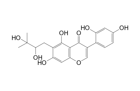 5,7-Dihydroxy-6-(2,3-dihydroxy-3-methylbutyl)-3-(2,4-dihydroxyphenyl)-4H-1-benzopyran-4-one
