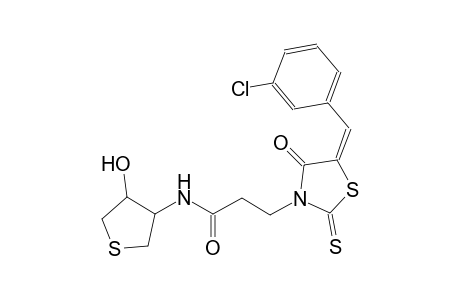 3-thiazolidinepropanamide, 5-[(3-chlorophenyl)methylene]-4-oxo-N-[(3S,4R)-tetrahydro-4-hydroxythienyl]-2-thioxo-, (5E)-
