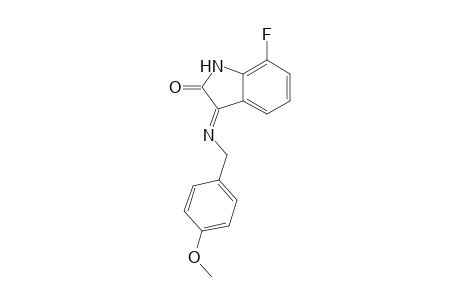 7-Fluoro-3-((4-methoxybenzyl) imino) indolin-2-one