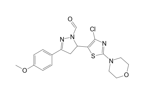 5-(4-Chloro-2-morpholinothiazol-5-yl)-1-formyl-3-(4-methoxylphenyl)-4,5-dihydro-1H-pyrazole