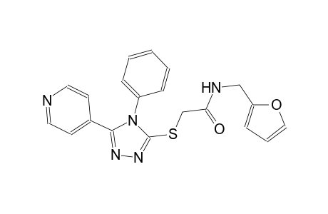 acetamide, N-(2-furanylmethyl)-2-[[4-phenyl-5-(4-pyridinyl)-4H-1,2,4-triazol-3-yl]thio]-