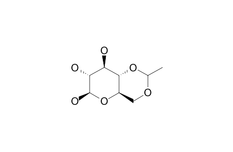 4,6-O-ETHYLIDENE-BETA-D-GLUCOPYRANOSE;MINOR-ISOMER