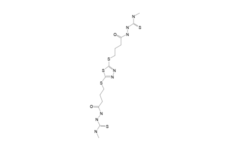 #5;2,2'-[2,2'-[3,3'-(1,3,4-THIADIAZOL-2,5-DIYL)-BIS-(SULFANEDIYL)-BIS-(PROPANE-3,1-DIYL)]-BIS-(HYDRAZINE-2,1-DIYL)]-BIS-(N-METHYL-2-OXOETHANETHIOAMIDE)