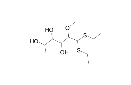Galactose, 6-deoxy-2-O-methyl-, diethyl mercaptal