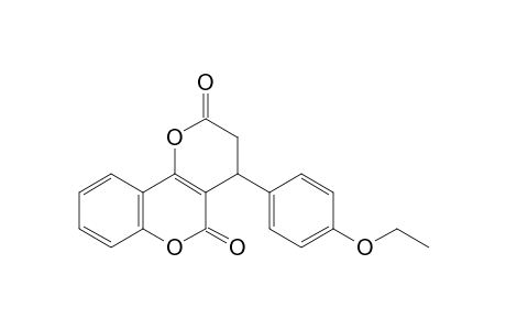 2H,5H-Pyrano[3,2-c][1]benzopyran-2,5-dione, 4-(4-ethoxyphenyl)-3,4-dihydro-