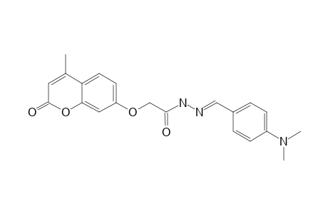(E)-N'-[4-(DIMETHYLAMINO)-BENZYLIDENE]-2-(4-METHYL-2-OXO-2H-CHROMEN-7-YLOXY)-ACETOHYDRAZIDE