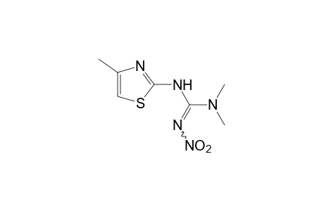 1,1-dimethyl-3-(4-methyl-2-thiazolyl)-2-nitroguanidine