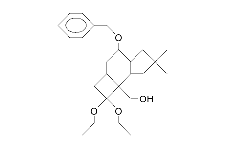 (1b,2a,5a,8B)-7-Benzyloxy-3,3-diethoxy-2-hydroxymethyl-10,10-dimethyl-tricyclo(6.3.0.0/2,5/)undecane