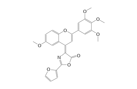(4Z)-2-(2-furyl)-4-[6-methoxy-2-(3,4,5-trimethoxyphenyl)-4H-chromen-4-ylidene]-1,3-oxazol-5(4H)-one