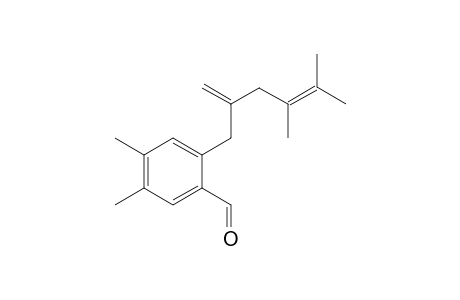 2-(4,5-Dimethyl-2-methylenehex-4-enyl)-4,5-dimethylbenzaldehyde