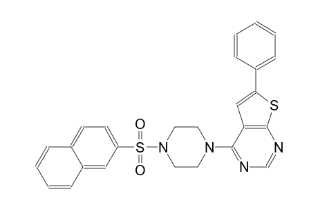 thieno[2,3-d]pyrimidine, 4-[4-(2-naphthalenylsulfonyl)-1-piperazinyl]-6-phenyl-