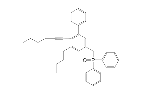 1-butyl-5-[di(phenyl)phosphorylmethyl]-2-hex-1-ynyl-3-phenylbenzene