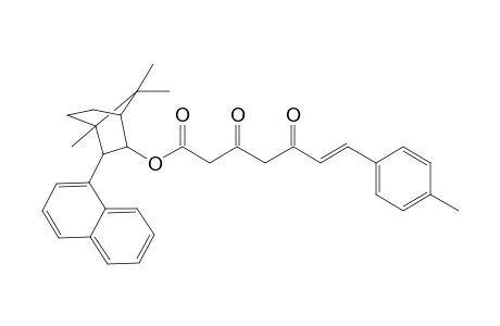 4,7,7-Trimethyl-3-exo-(1-naphthyl)bicyclo[2.2.1]heptan-2-exo-yl (E)7-(4-merthylphenyl)-3,5-dioxo-6-heptenoate
