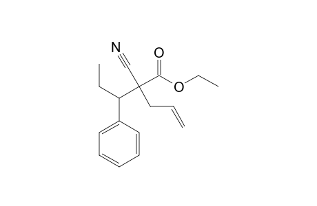 2-cyano-2-(1-phenylpropyl)-4-pentenoic acid ethyl ester