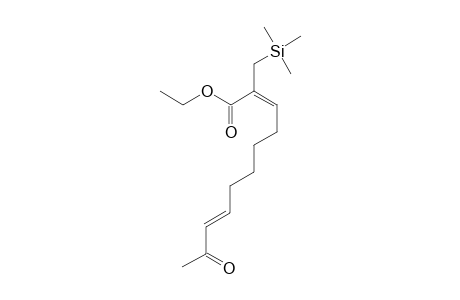 Ethyl 10-oxo-2-(trimethylsilylmethyl)undeca-2(Z),8(E)-dinoate