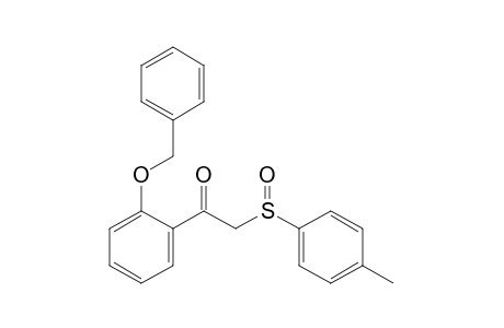 1-(2-Phenylmethoxy)phenyl-2-(4-methylphenylsulfinyl)ethanone
