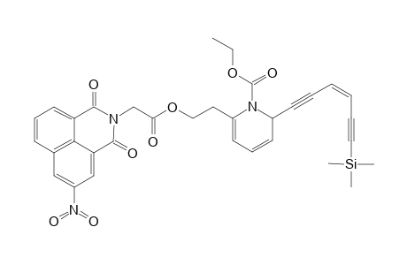 6-{2-[[[(1,3-Dioxo-5-nitrobenzo[d,e]isoquinolin-2-yl)methyl]carbonyl]oxy]ethyl}-1-(ethoxycarbonyl)-2-[(6-(trimethylsilyl)-3(Z)-hexene-1,5-diynyl]-1,2-dihydropyridine