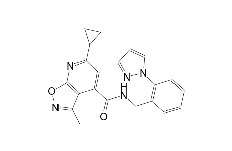 isoxazolo[5,4-b]pyridine-4-carboxamide, 6-cyclopropyl-3-methyl-N-[[2-(1H-pyrazol-1-yl)phenyl]methyl]-